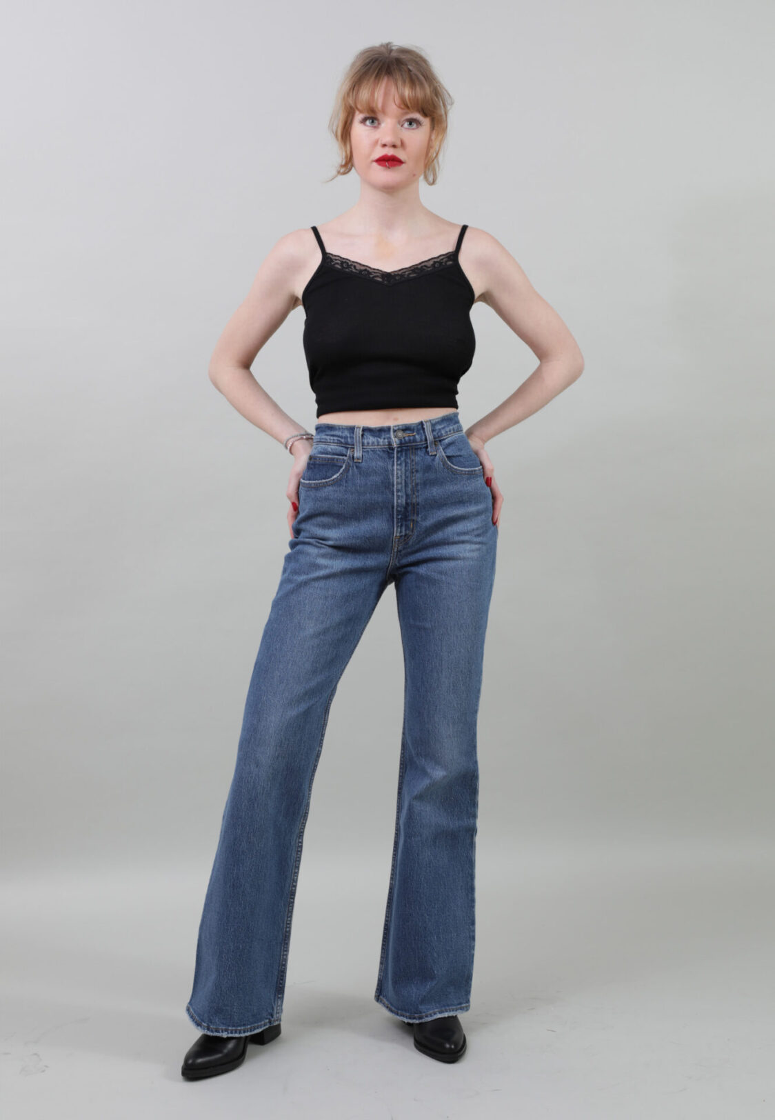 jeans levis 70ies high flare