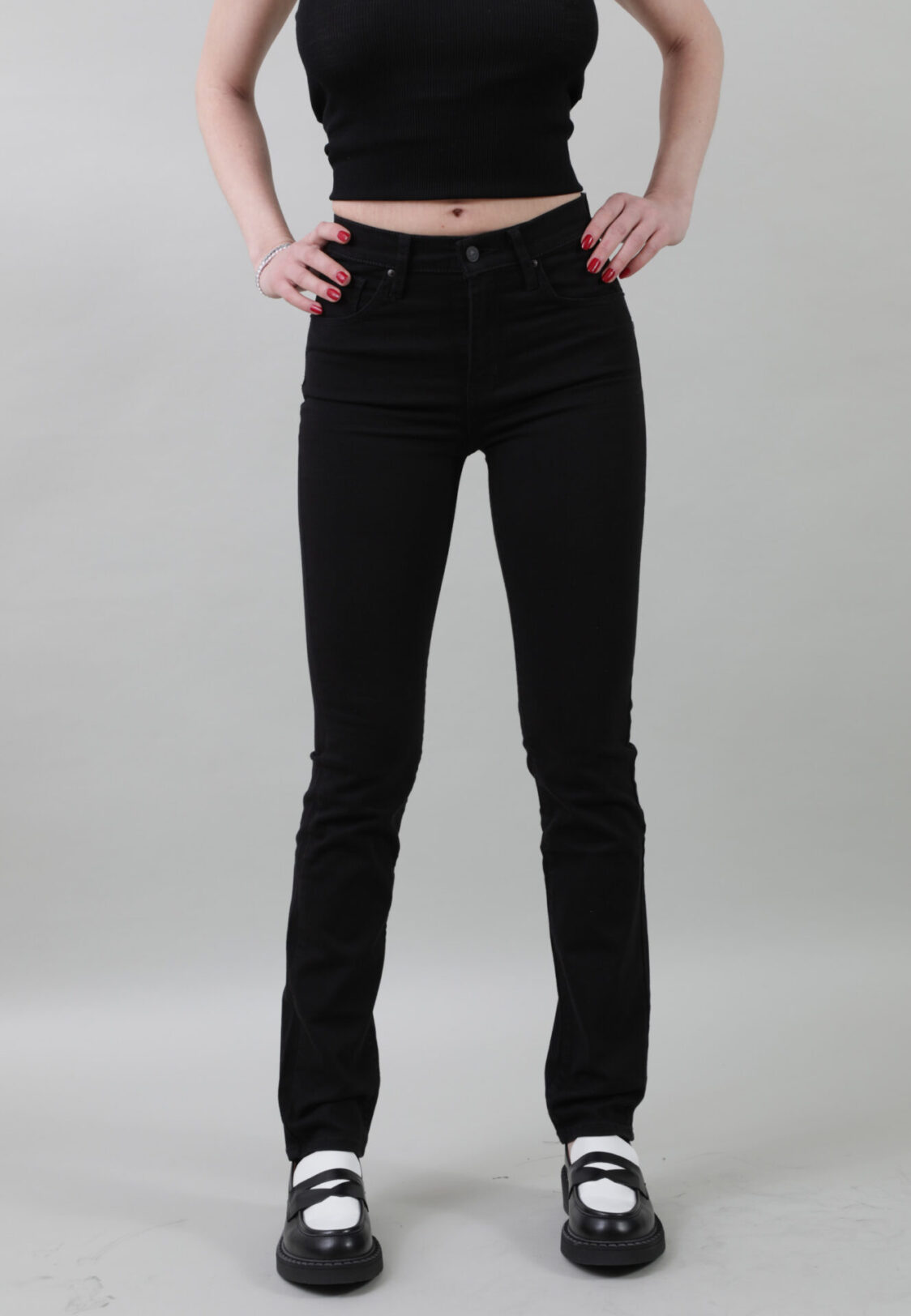 jeans levis slim straight high rise