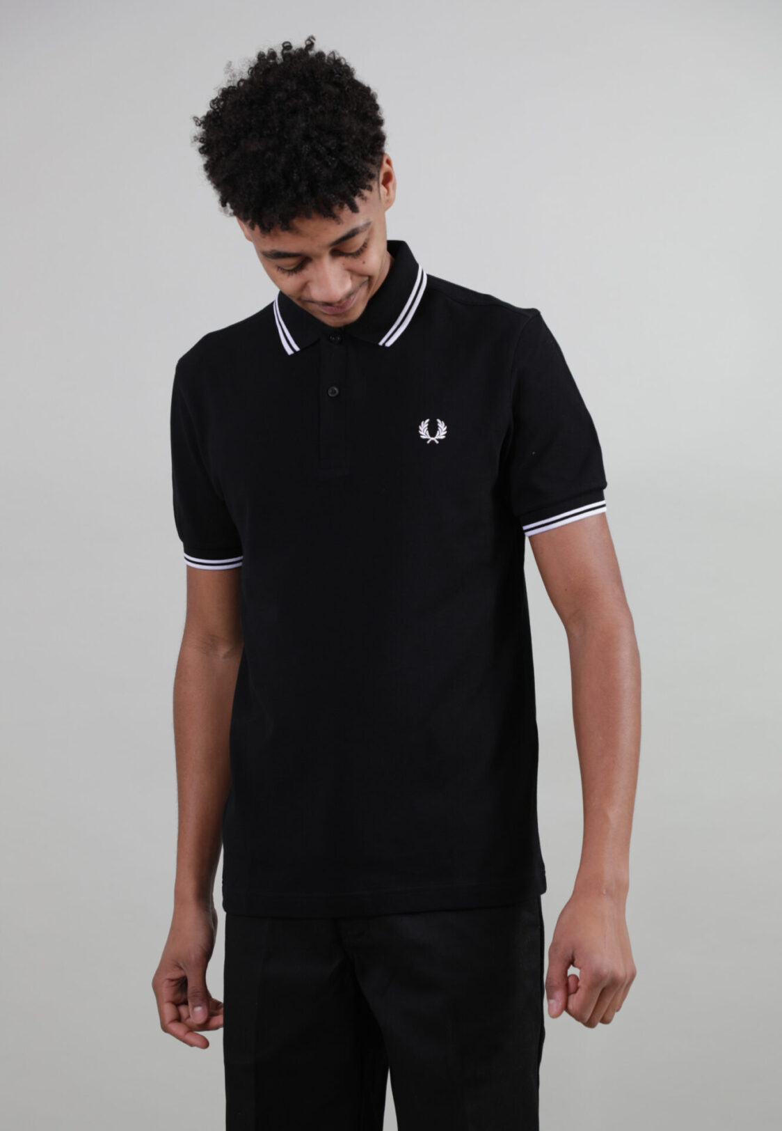 poloshirt fred perry schwarz