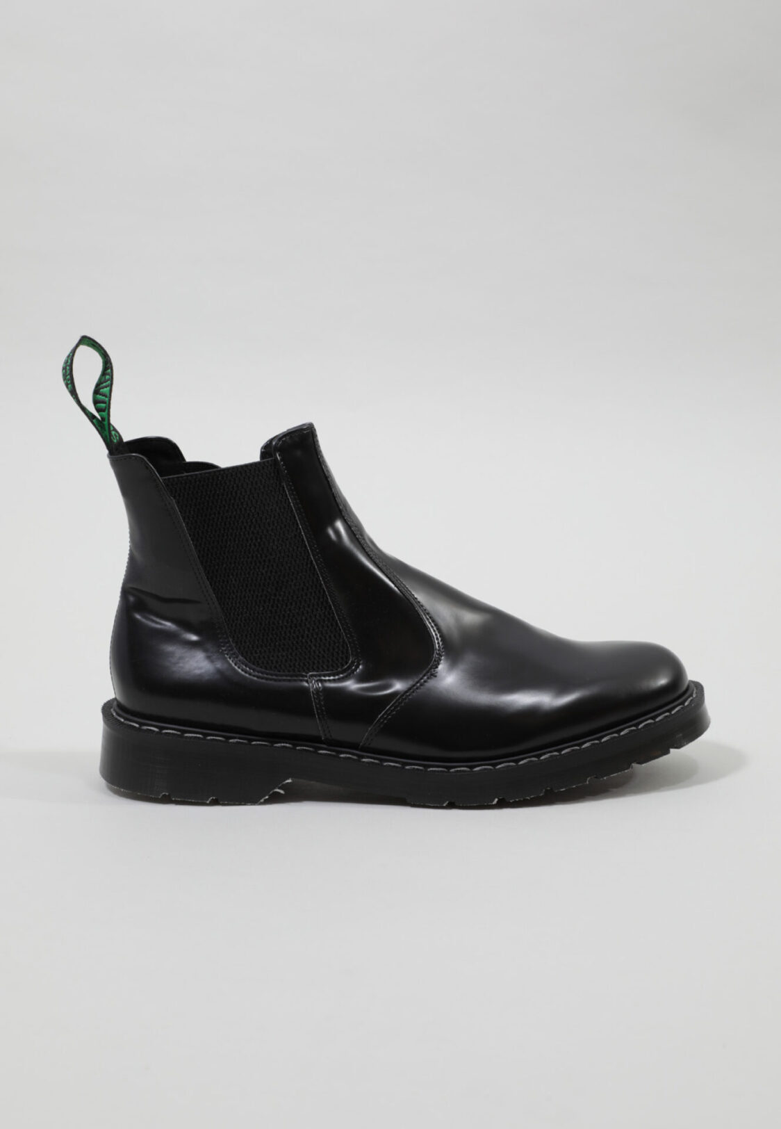 Solovair Dealer Boot Vegan Hi-Shine Black