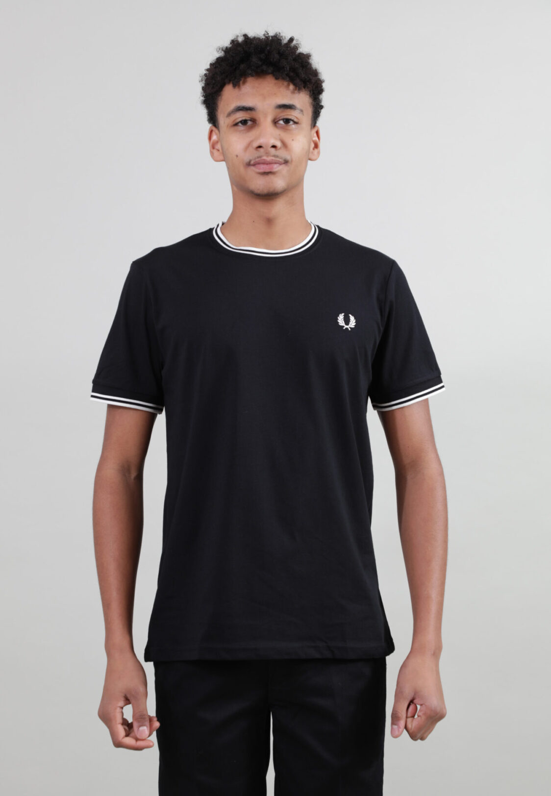 t shirt schwarz fred perry
