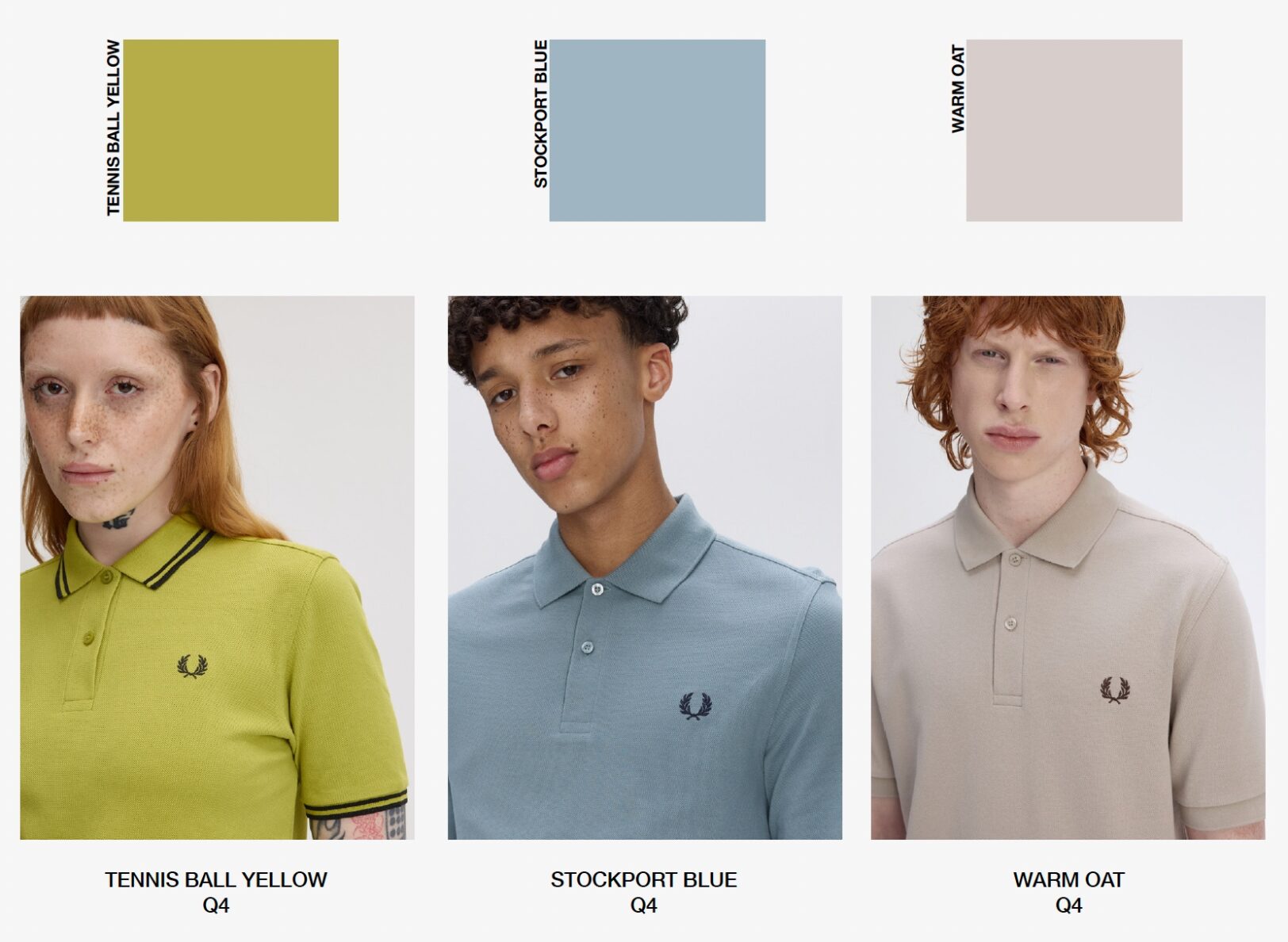 Fred Perry 2025 Q4 Colors